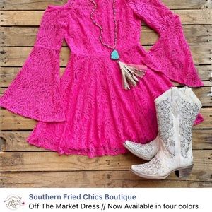 3x Pink Off The Market Dress NWT